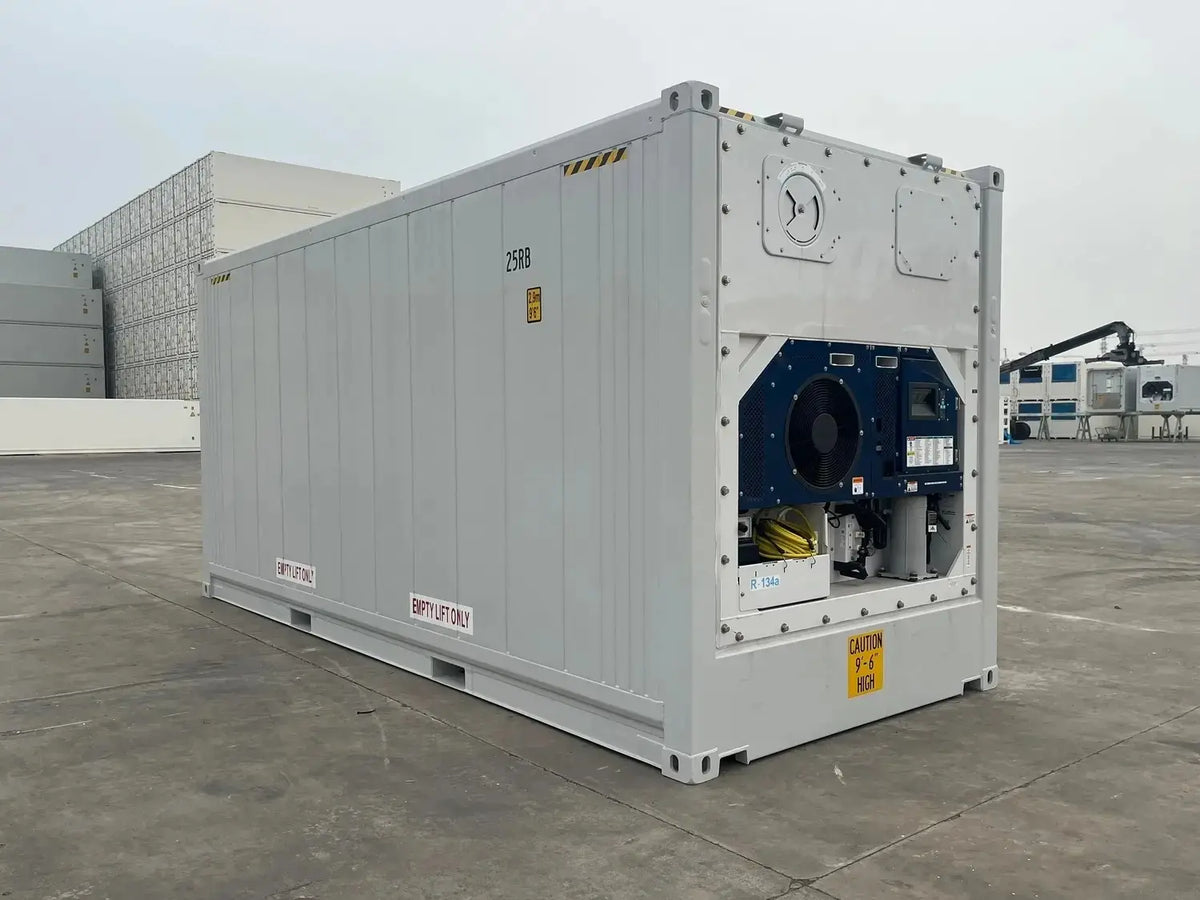 20′ High Cube Reefer Container mit versenkter Butcher-Tür