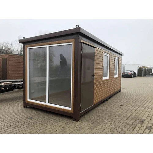 BÜROCONTAINER 6 X 2,40 HOLZFARBE